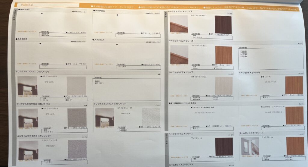 内装仕上シート 建具①